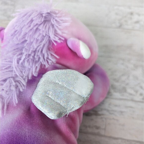 Squishmallows Hug Mees Willow The Pegasus Plush Toy 12" Laying Pink Purple - Picture 7 of 9